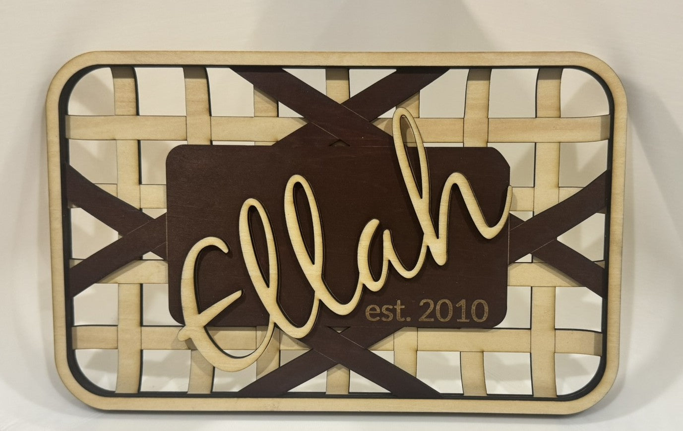 3PC Laser Etched Name Basswood