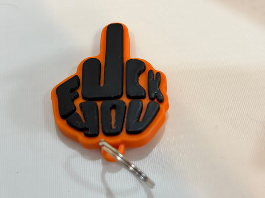 F**K You Flipping the Bird Keychain