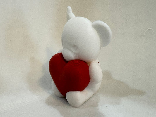 Teddy Bear Holding Heart Keychain