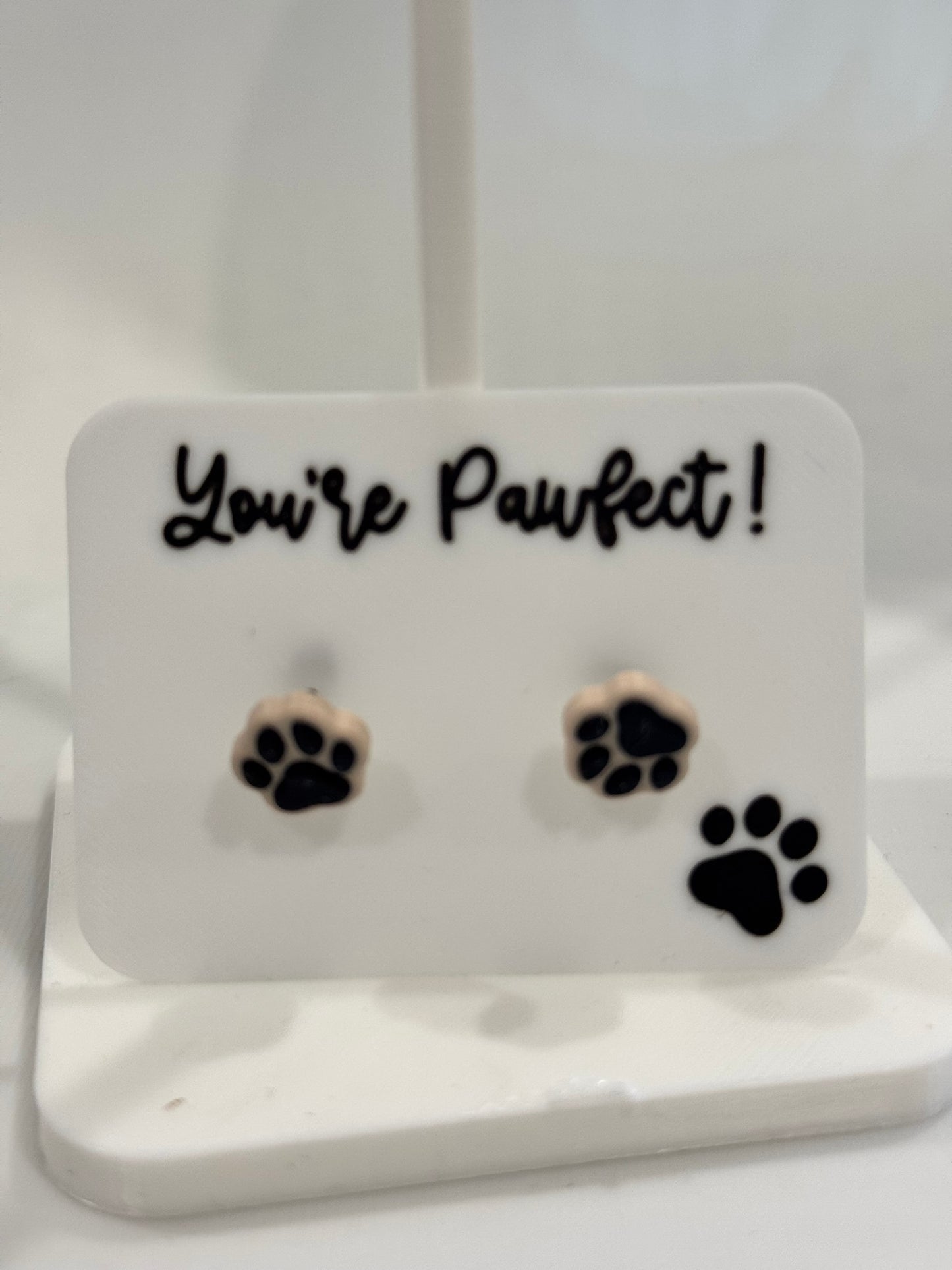 Paw Print Earrings